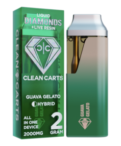 2.0 GM CLEAN CARTS LIQUID DIAMOND LIVE RESIN ALL IN ONE